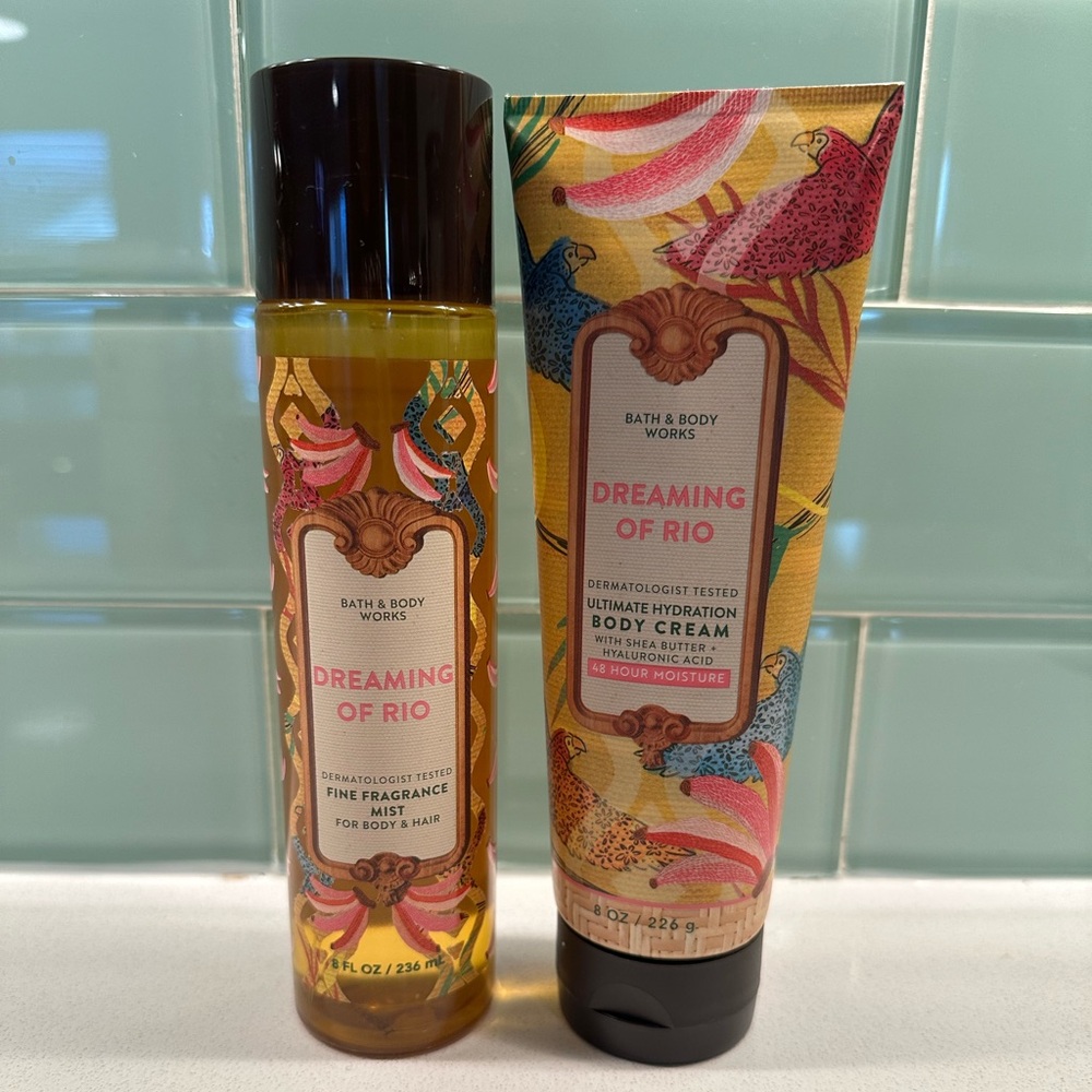 Bath & Body Works Dreaming of Rio Fragrance Mist and Body Cream